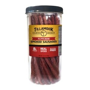 Real Hardwood Smoked Sausages, Pepperoni, 15.2 oz Tall Jar, 20 Ct