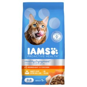 IAMS Healthy Enjoyment Dry Cat Food Chicken & Salmon Recipe Dry Cat Food - 3 lb
