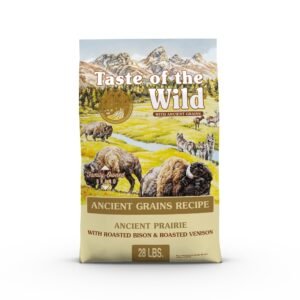 Taste of the Wild Ancient Prairie All Life Stages High Protein Recipe with Roasted Bison Roasted Venison & Ancient - 28lb