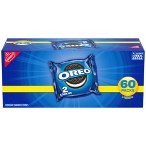 OREO Chocolate Sandwich Cookies, 60 Snack Packs, 2 Cookies Per Pack