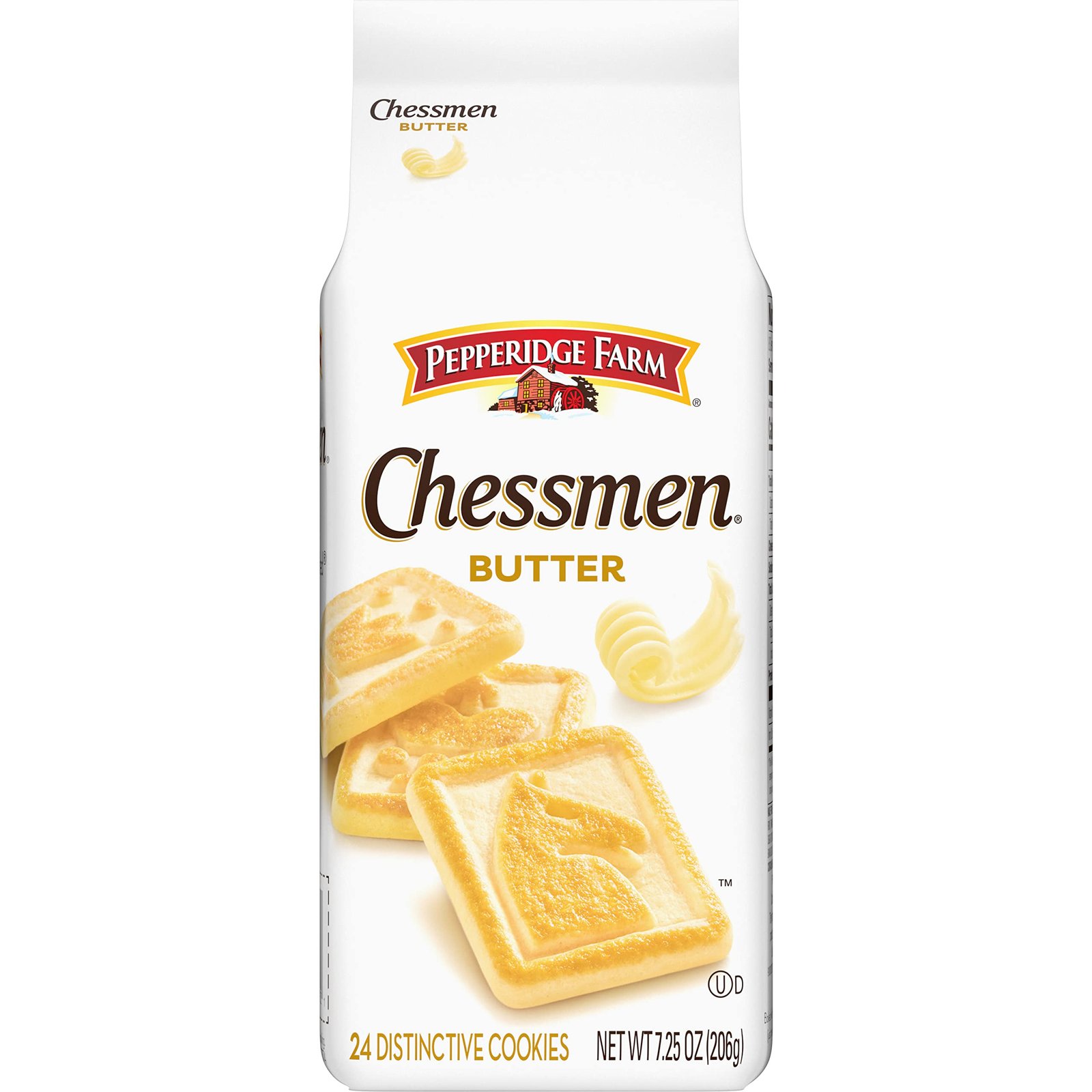 Pepperidge Farm Chessmen Butter Cookies, 7.25 oz. Bag, Packaging may vary
