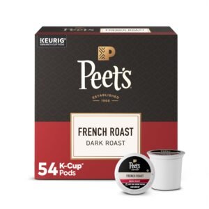 Dark Roast Keurig K-Cup Pods, 100% Arabica Coffee - French Roast 54 Ct, 1 Box of 54 K-Cup Pods