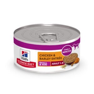 Hill's Science Diet Adult 1-6 Small & Mini Wet Dog Food, Chicken & Barley, Cans - 5.8 oz | Pack of 24