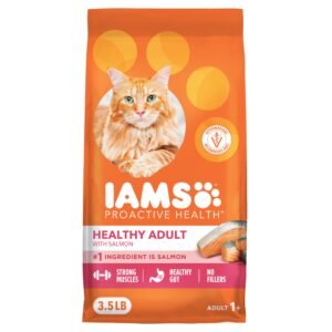 IAMS Proactive Health Dry Cat Food Healthy Dry Cat Food for Adults Salmon - 3.5 lb