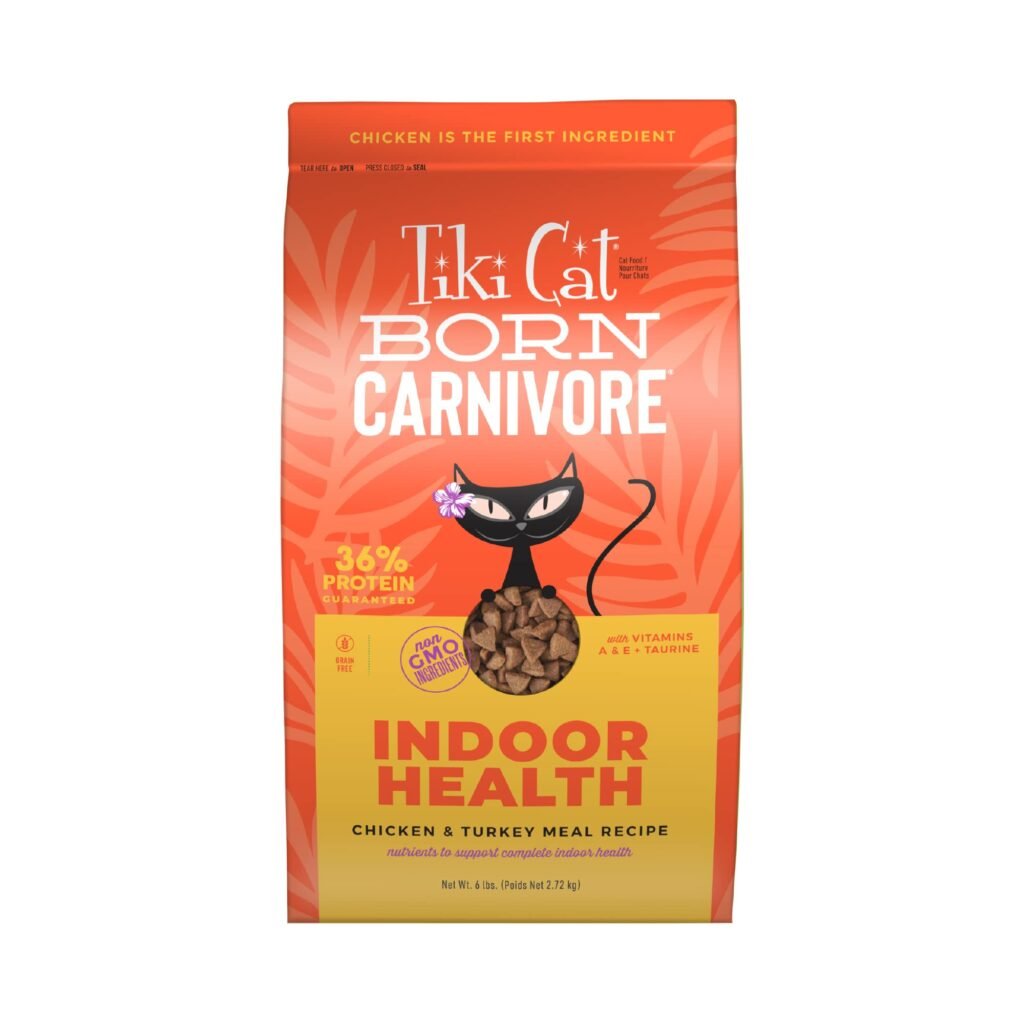 Tiki Cat Born Carnivore Indoor Health Chicken & Turkey Meal - 6 lbs