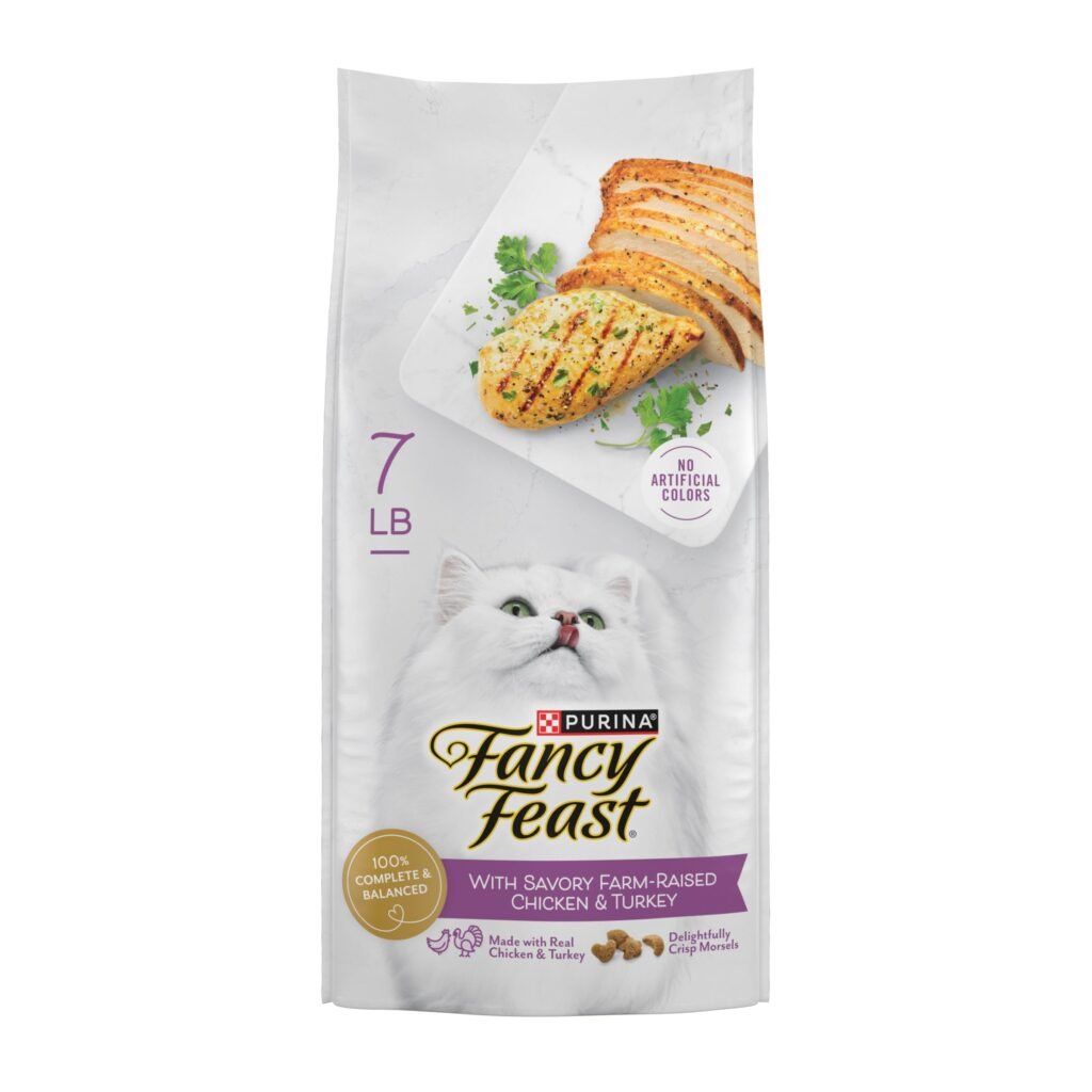 Fancy Feast Purina Fancy Feast Dry Cat Food with Savory Farm-Raised Chicken and Turkey - 7 lb