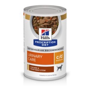 Hill's Prescription Diet c/d Multicare Urinary Care Wet Dog Food, Chicken & Vegetable Stew, Cans - 12.5 oz | Pack of 12