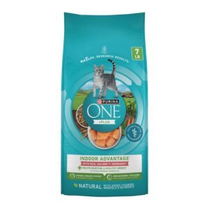 Purina ONE Natural Low Fat Indoor Dry Weight Control High Protein Cat Food Plus Indoor Advantage With - 7 lb