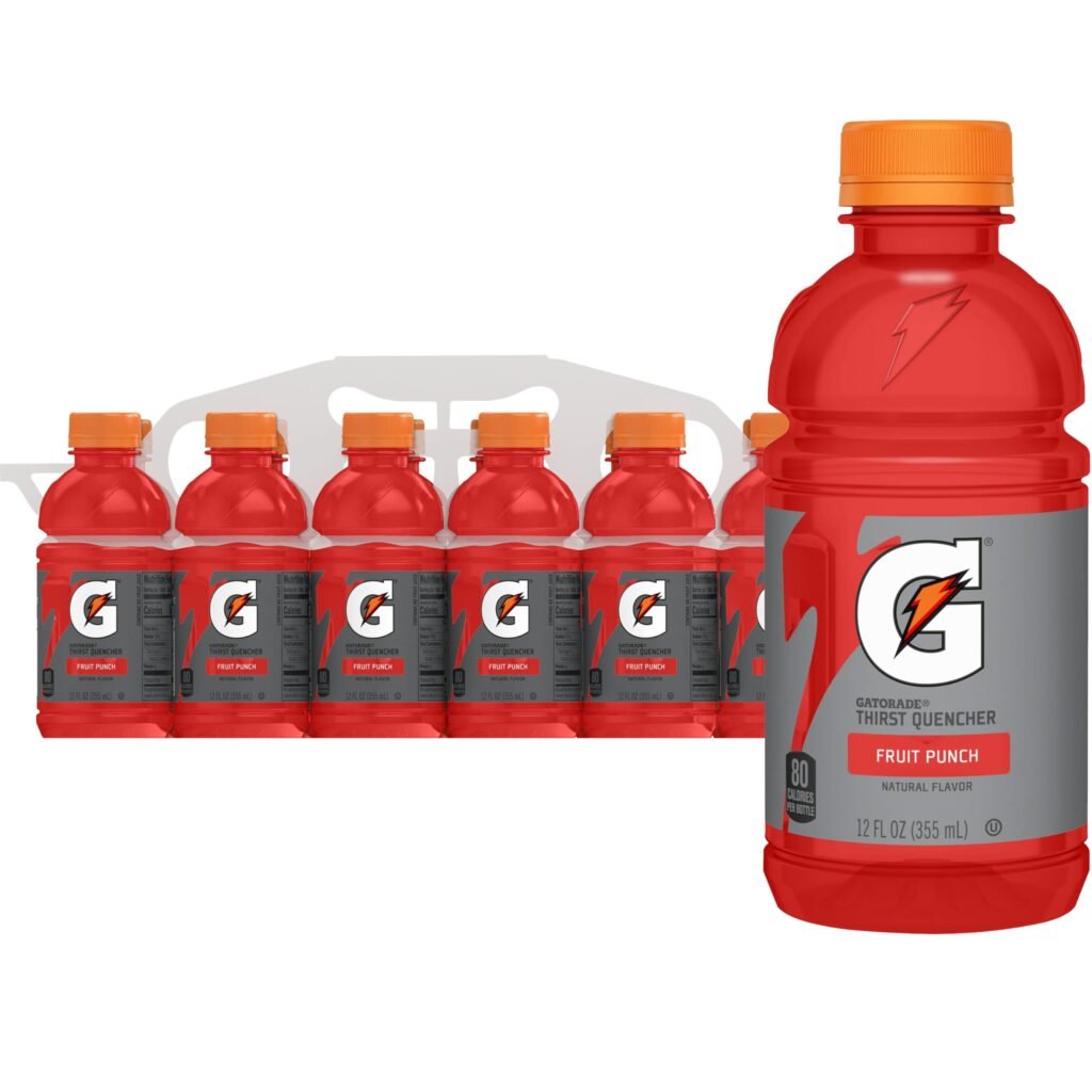 Gatorade Thirst Quencher, Fruit Punch, 12 Fl Oz, Pack of 12