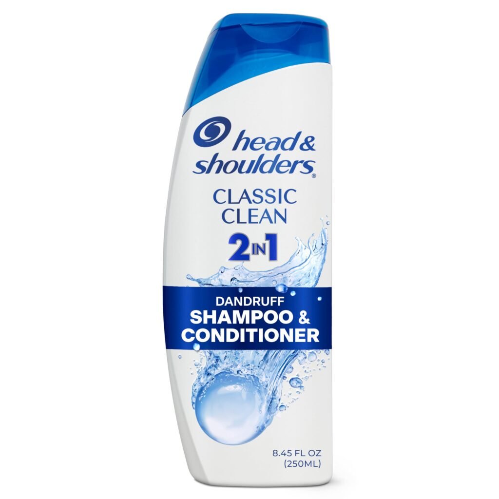 Anti-Dandruff Shampoo and Conditioner, Classic Clean 2-in-1, 1% Pyrithione Zinc, Flake Control, Deep Clean, Scalp Care, Fresh Scent, 8.45 fl oz