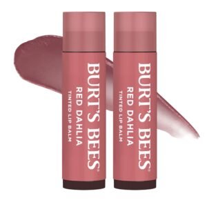 Burt's Bees Lip Tint Balm with Long Lasting 2 in 1 Duo Tinted Balm Formula, 2-Pack