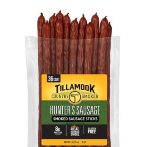 Tillamook Country Smoker Hunter’s Sausage Smoked Sausage, 16 Oz, 8g Protein, 0g Sugar & 0g Carbs