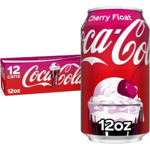 Coca-Cola Cherry Float Soda Soft Drink Cans, 12 fl oz, 12 Pack