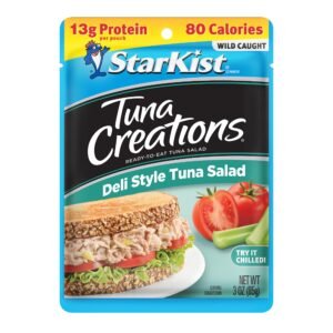 StarKist Tuna Creations Deli Style Tuna Salad Pouch, 3 oz - 1 Pack Wild Caught, 13g Protein Per Serving