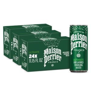 Maison Perrier Ultimate Sparkling Water, 11.15 Fl Oz Cans, 8 Ct, 3 Pack
