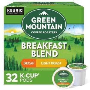 Breakfast Blend Decaf Coffee, Keurig Single-Serve K-Cup Pods, Light Roast, 32 Ct
