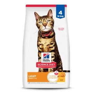 Hill's Science Diet Adult 1-6 Light Dry Cat Food, Chicken - 4 lb