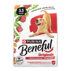 Beneful Purina Beneful Originals With Farm-Raised Beef Natural Dry Dog Food With Added Vitamins - 3.5 lb | Pack of 4