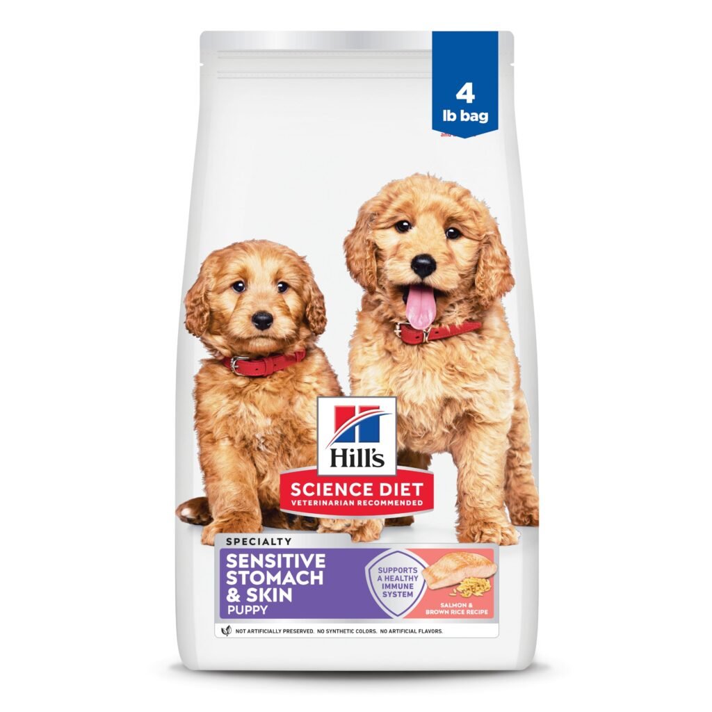 Hill's Science Diet Puppy Sensitive Stomach & Skin Dry Dog Food Salmon & Brown Rice - 4 lb
