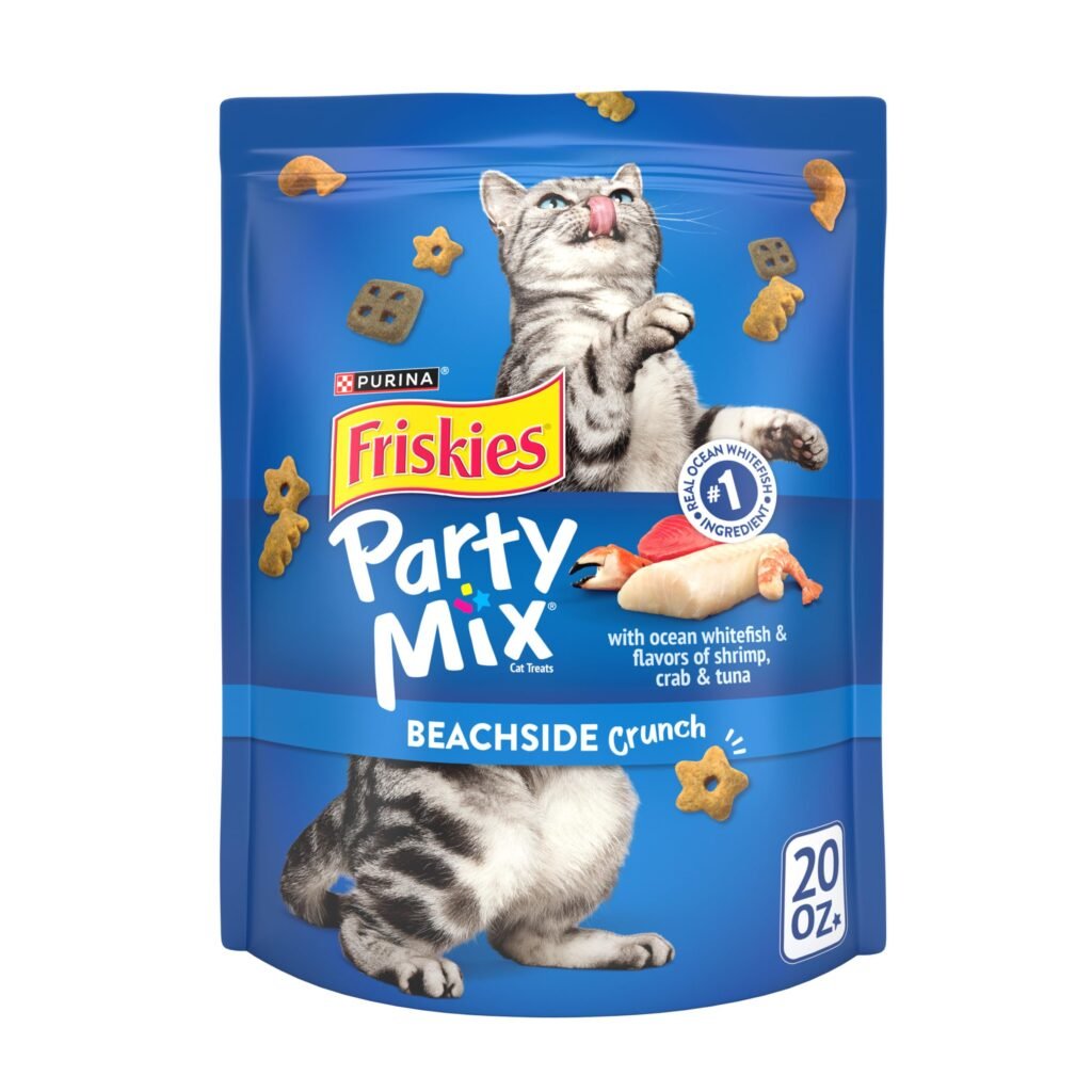 Friskies Purina Friskies Cat Treats, Party Mix Beachside Crunch - 20 oz