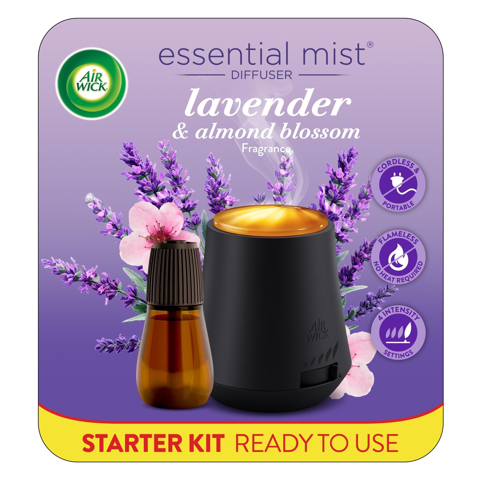 Air Wick Essential Mist Starter Kit, Diffuser + 1 Refill