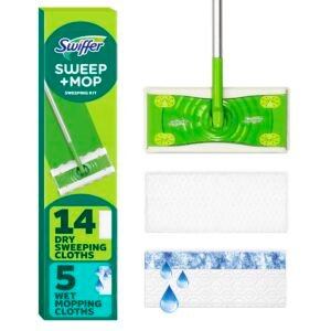 Swiffer Sweeper 2-in-1 Mops for Floor Cleaning, Includes 1 Mop + 19 Refills