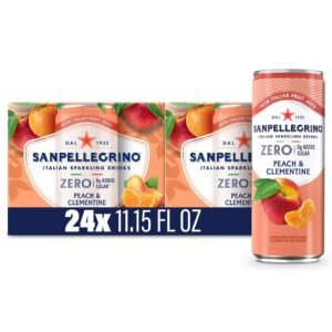 Sanpellegrino Zero Grams Added Sugar Italian Sparkling Drinks, 11.15 Fl Oz, Pack of 24