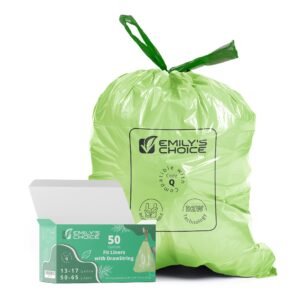 Biodegradable Trash Bag Code Q (50 count), 17 Gallons