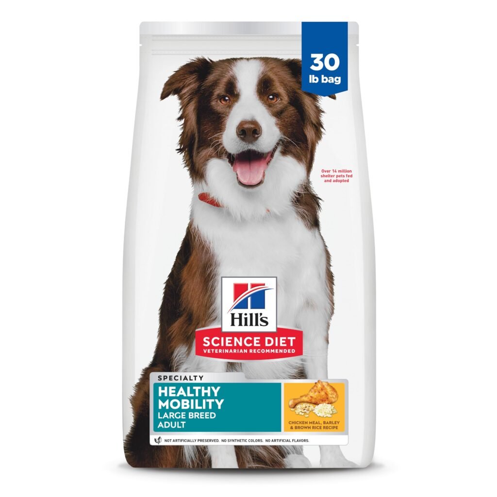 Hill's Science Diet Adult Healthy Mobility Large Breed Dry Dog Food Chicken Meal Brown Rice & Barley - 30 lb