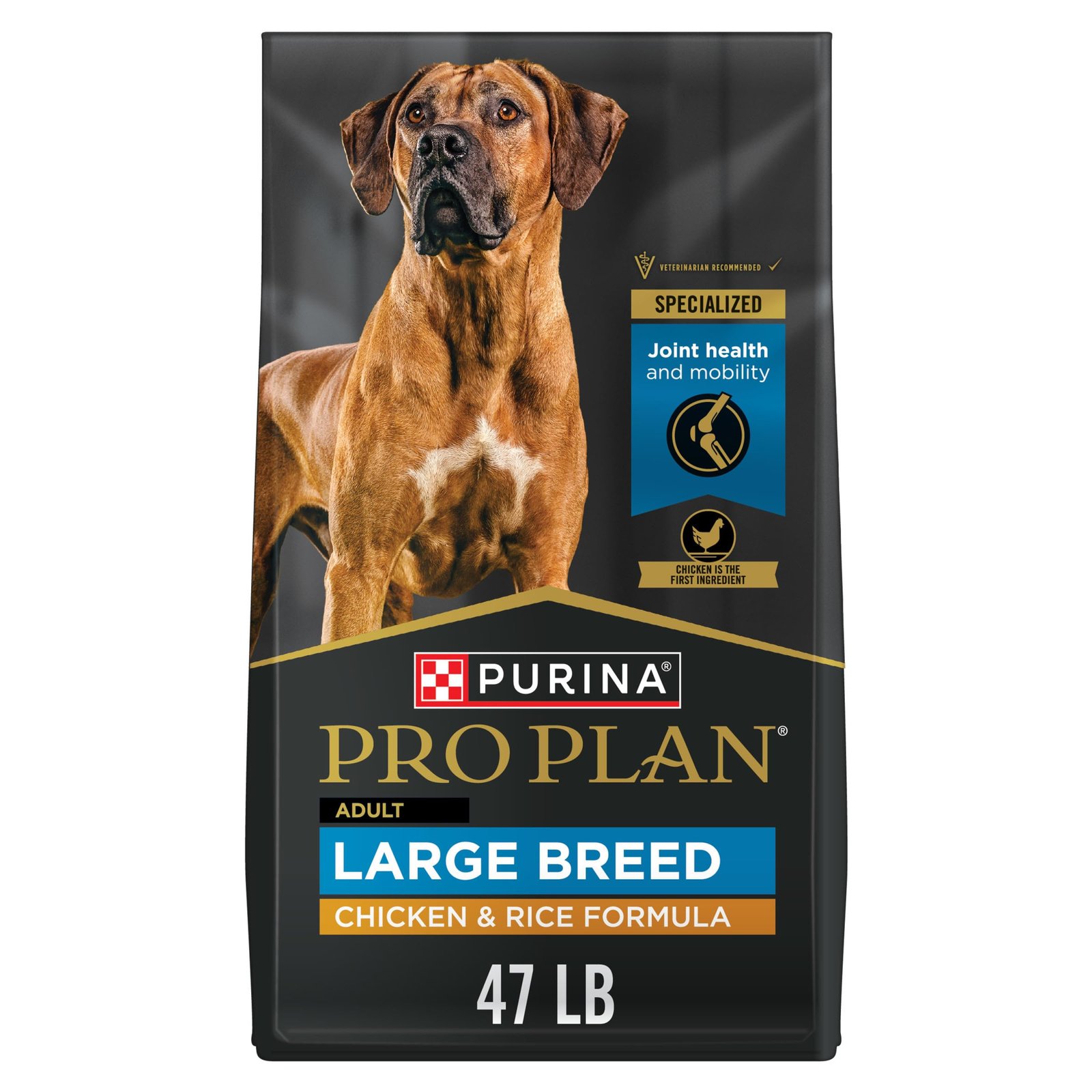 Purina Pro Plan High Protein Digestive Health Large Breed Dry Dog Food Chicken and Rice Formula - 47 lb