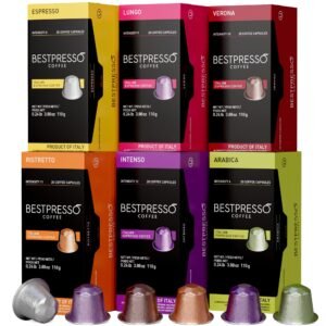 Coffee for Nespresso Original Machine 120 pods Certified Genuine Espresso Variety Pack Pods Compatible with Nespresso
