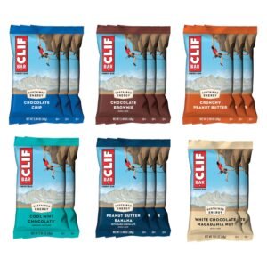 CLIF BAR - Energy Protein Bars - Variety Pack - 6 Flavors - Made with Organic Oats - Energy Bars - Non-GMO, 16 Pack