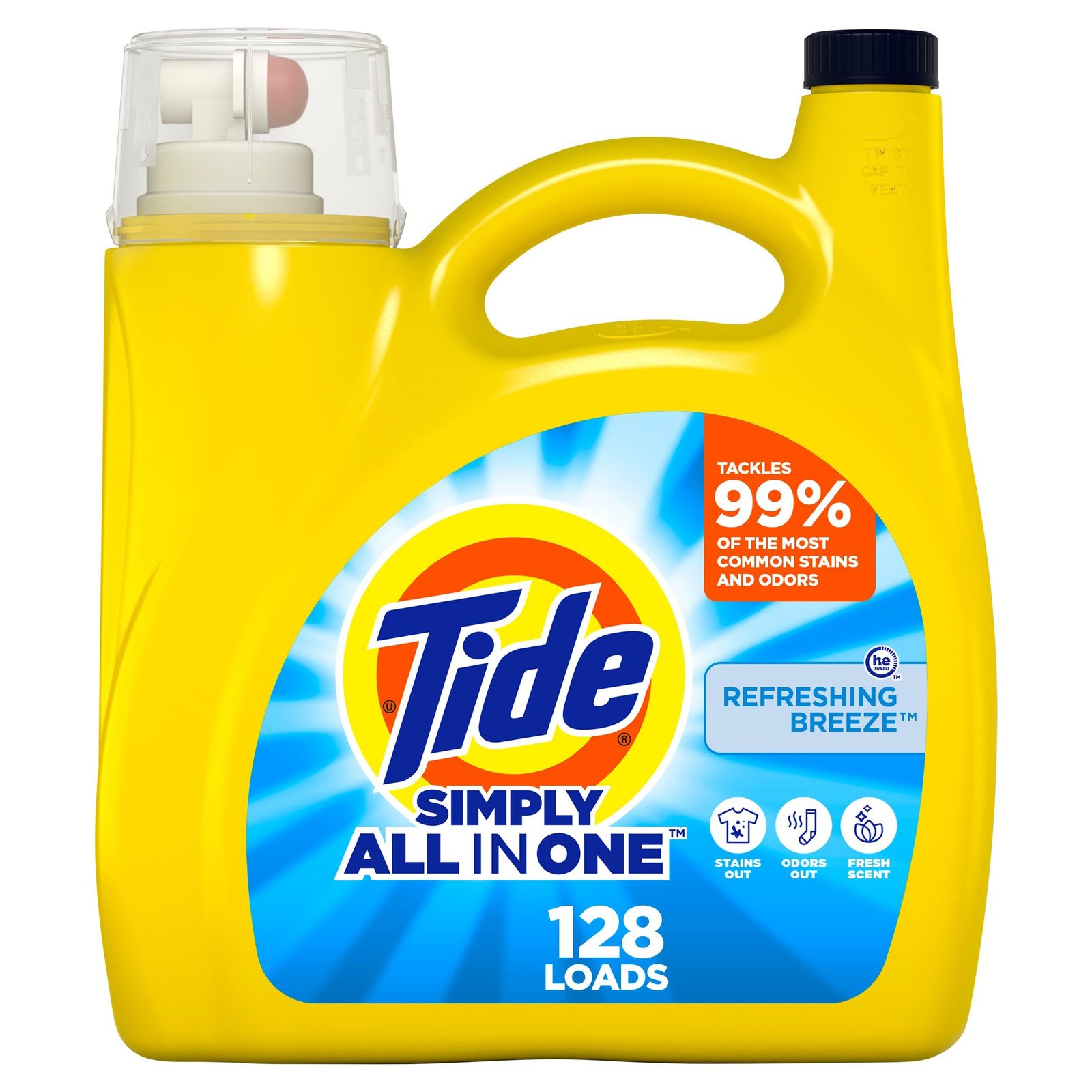 Tide Simply All-In-One Laundry Detergent, Refreshing Breeze Scent