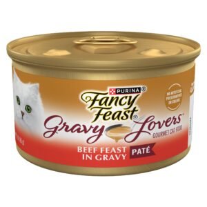 Fancy Feast Purina Fancy Feast Gravy Lovers Beef Feast Pate in Wet Cat Food Gravy - () - 3 oz | Pack of 24