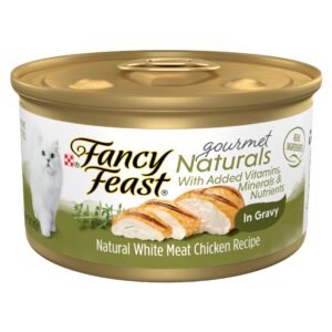 Fancy Feast Purina Fancy Feast Wet Cat Food Gourmet Naturals White Meat Chicken Recipe in Wet Cat - 3 oz | Pack of 12