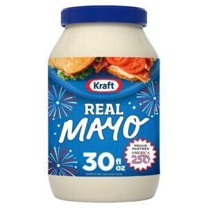 Kraft Real Mayo Creamy & Smooth Mayonnaise, for a Keto and Low Carb Lifestyle, 30 fl oz Jar