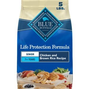 Blue Buffalo Life Protection Formula Chicken & Brown Rice Senior Dry Dog Food - 5 lbs