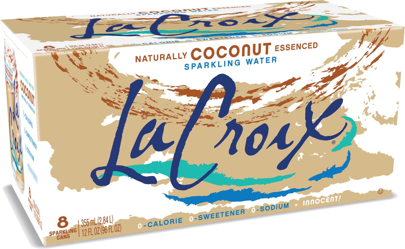 LaCroix Sparkling Water, Coconut, 12 Fl Oz, pack of 8