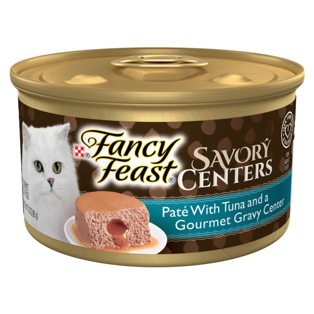 Fancy Feast Purina Fancy Feast Savory Centers With Tuna Wet Cat Food Pate With Gourmet Gravy Center - 3 oz