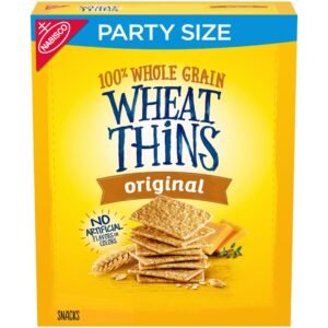 Wheat Thins Original Snacks, Whole Grain Wheat Crackers, Snack Crackers, 20 oz
