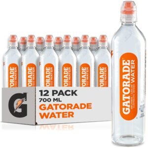Gatorade Water, 700ML Sports Cap, Pack of 12