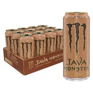 Java Monster Loca Moca, Coffee + Energy Drink, 15 oz, Pack of 12