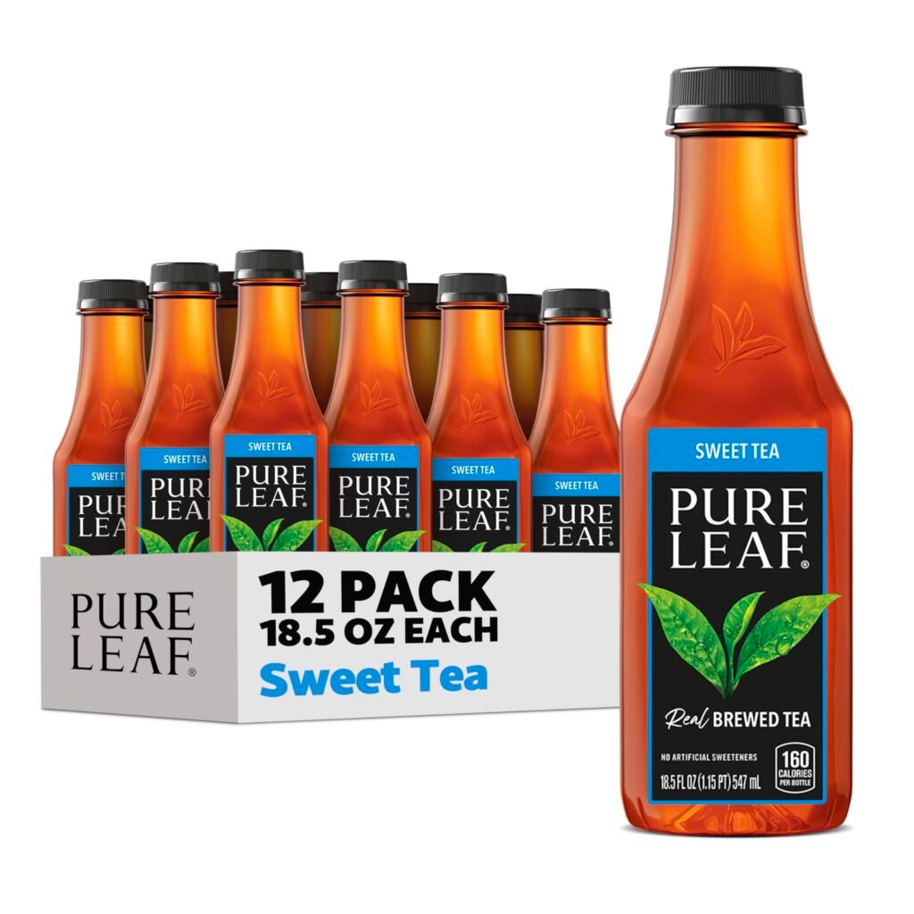 Pure Leaf Iced Tea, Sweet Tea, Real Brewed Tea, 18.5 Fl Oz Bottles, Pack of 12