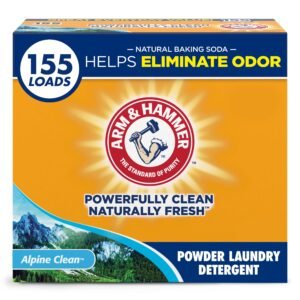 ARM & HAMMER Powder Laundry Detergent, Alpine Clean, 9.56 lb
