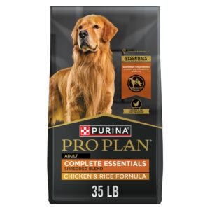 Purina Pro Plan Complete Essentials Shredded Blend Chicken and Rice Dry Dog Food - 35 lb