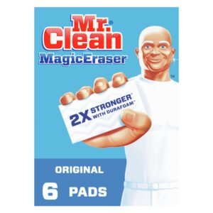 Mr. Clean Magic Eraser Original Cleaning Pads, White, 6 Count