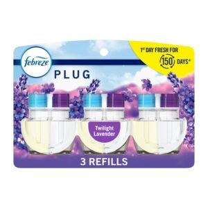 Febreze Plug-In Air Freshener, Oil Refill, Twilight Lavender Scent, 0.87oz