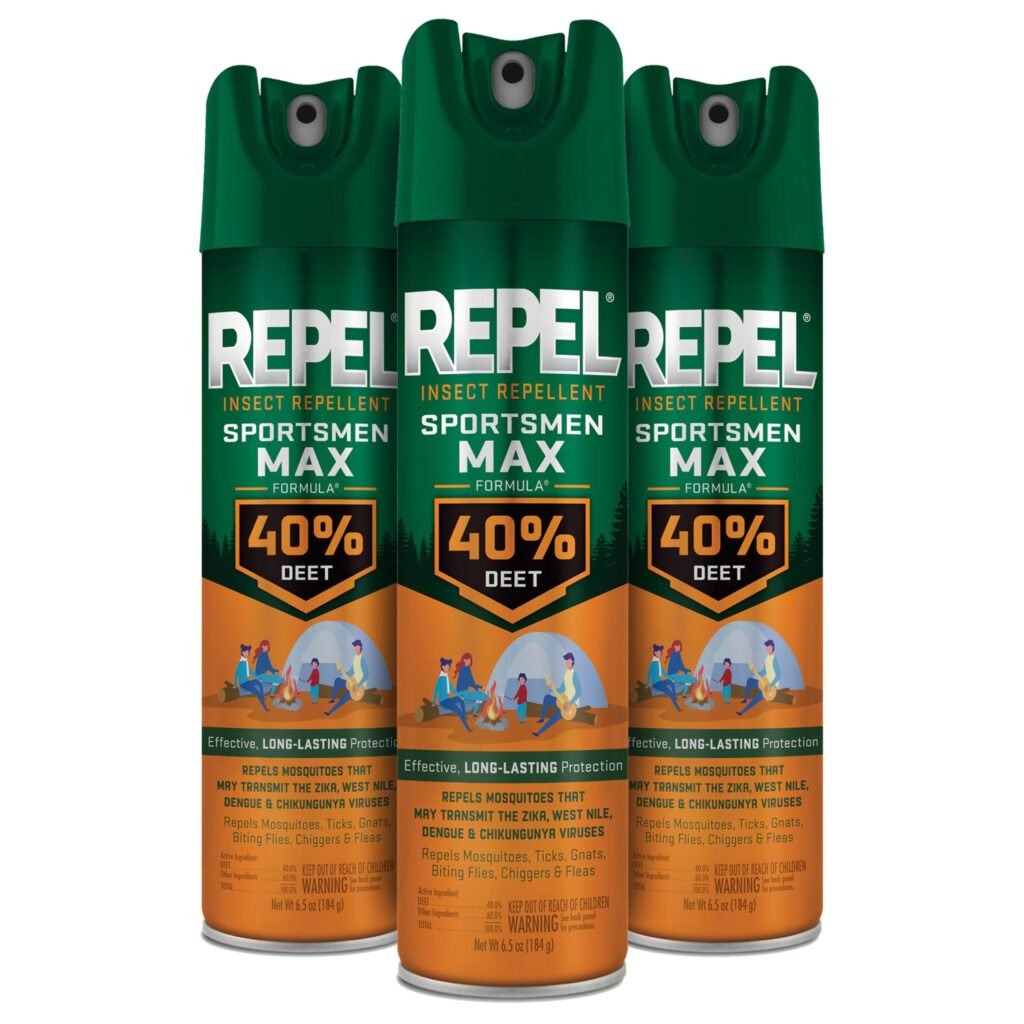 Repel Insect Repellent Sportsmen Max Formula 40% DEET, 6.5 Ounces, 3 Pack
