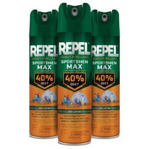 Repel Insect Repellent Sportsmen Max Formula 40% DEET, 6.5 Ounces, 3 Pack
