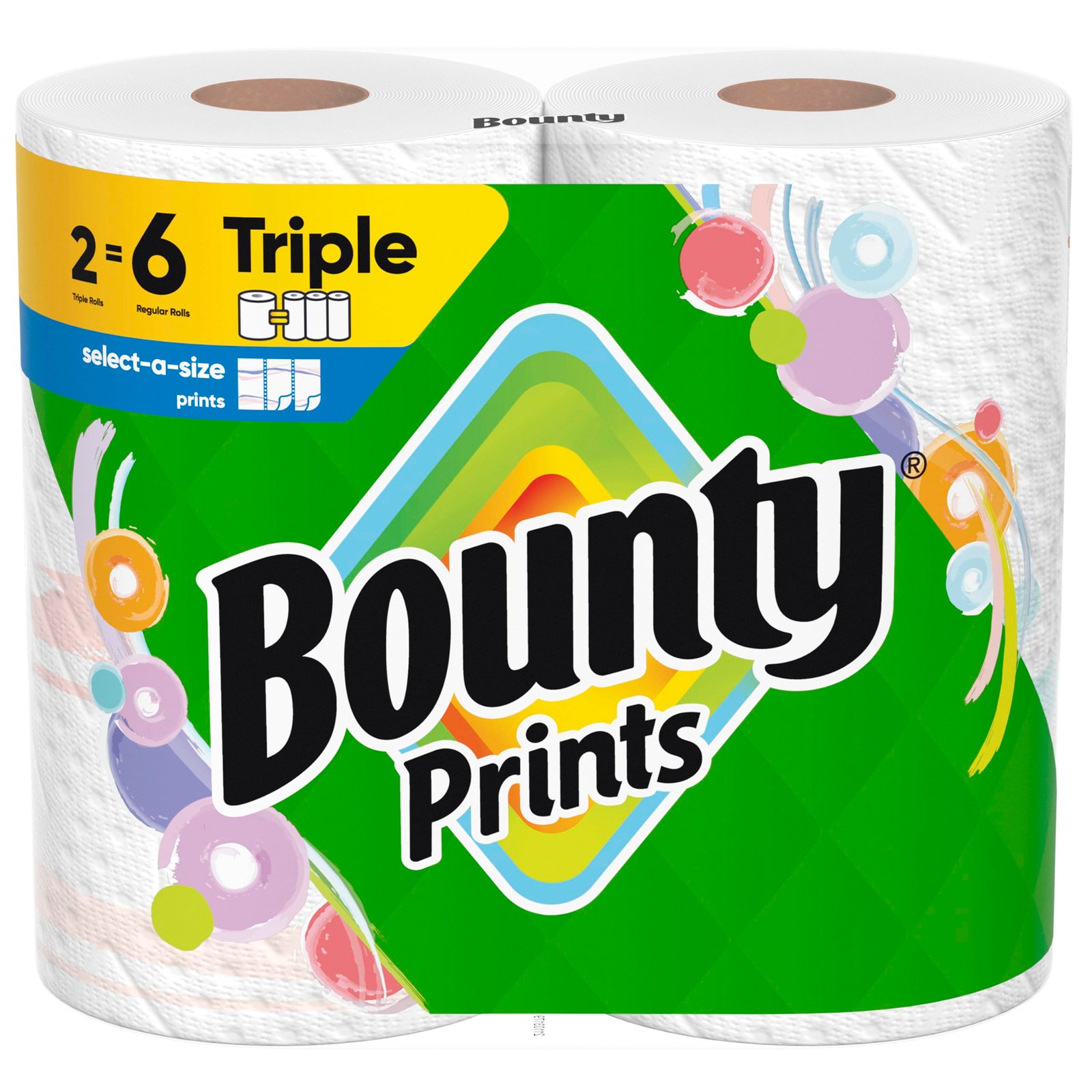 Bounty Select-A-Size Paper Towels, 2 Triple Rolls
